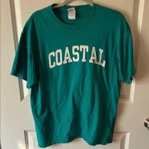 Coastal Carolina Teal Graphic Tee with White Lettering